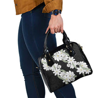 Ia Orana Tahiti Tiare Shoulder Handbag Black Lei - Polynesian Pride