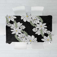 Ia Orana Tahiti Tiare Tablecloth Black Lei - Polynesian Pride