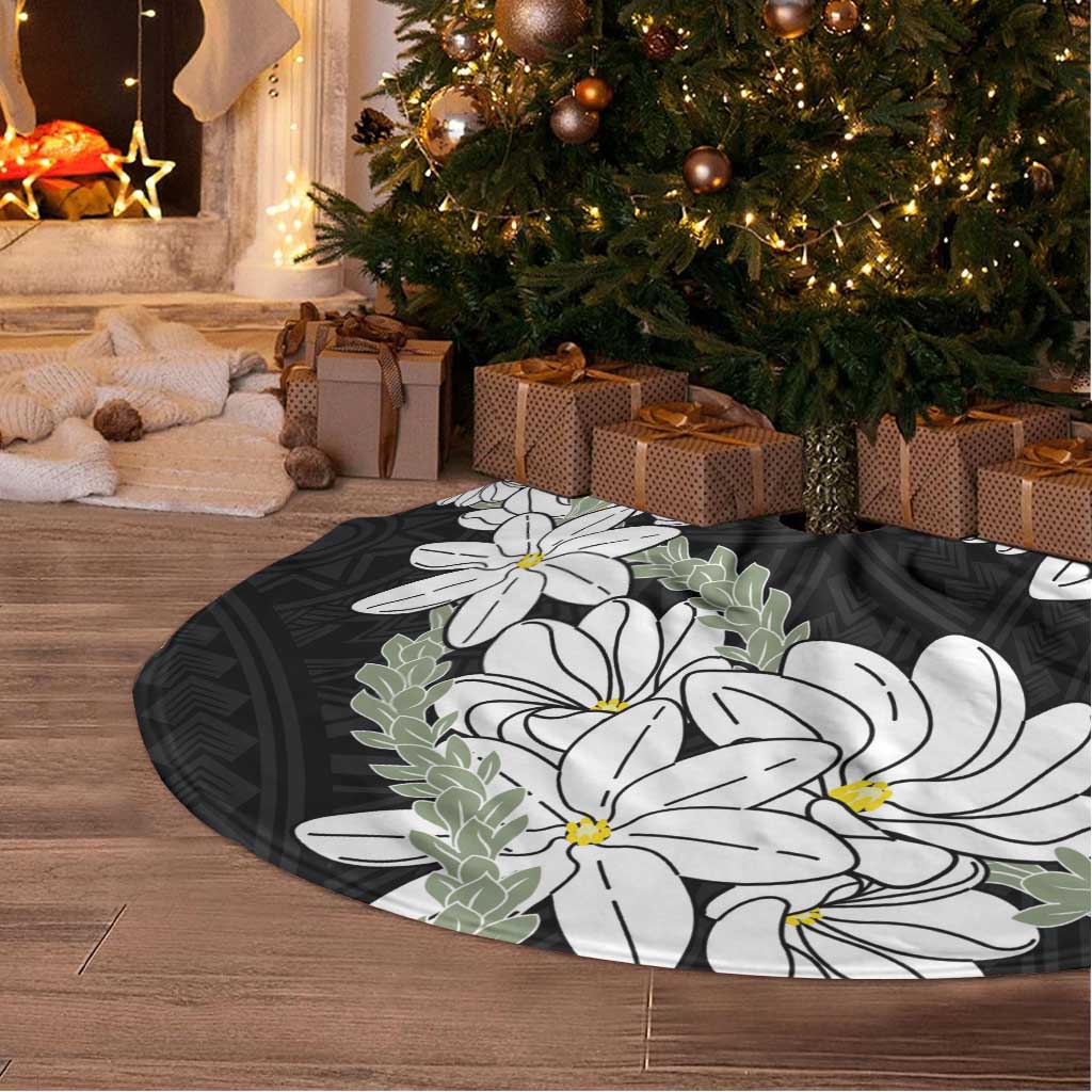 Ia Orana Tahiti Tiare Tree Skirt Black Lei - Polynesian Pride