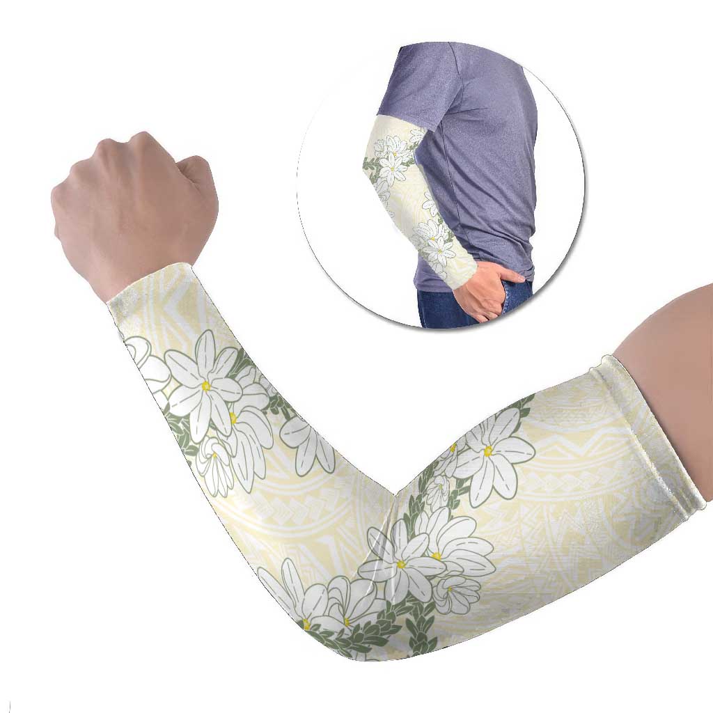 Ia Orana Tahiti Tiare Arm Sleeves Lemon Yellow Lei LT7 Set of 2 Lemon - Polynesian Pride