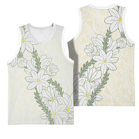 Ia Orana Tahiti Tiare Basketball Jersey Lemon Yellow Lei - Polynesian Pride