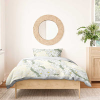 Ia Orana Tahiti Tiare Bedding Set Lemon Yellow Lei - Polynesian Pride