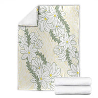 Ia Orana Tahiti Tiare Blanket Lemon Yellow Lei - Polynesian Pride