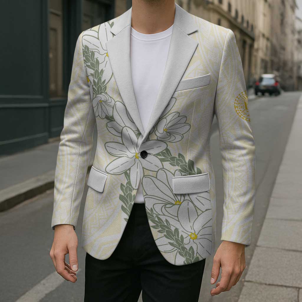 Ia Orana Tahiti Tiare Blazer Lemon Yellow Lei - Polynesian Pride