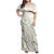 Ia Orana Tahiti Tiare Family Matching Off Shoulder Maxi Dress and Hawaiian Shirt Lemon Yellow Lei - Polynesian Pride
