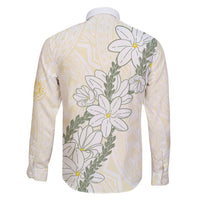 Ia Orana Tahiti Tiare Family Matching Summer Maxi Dress and Hawaiian Shirt Lemon Yellow Lei - Polynesian Pride