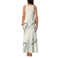 Ia Orana Tahiti Tiare Family Matching Tank Maxi Dress and Hawaiian Shirt Lemon Yellow Lei - Polynesian Pride