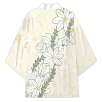 Ia Orana Tahiti Tiare Kimono Lemon Yellow Lei - Polynesian Pride