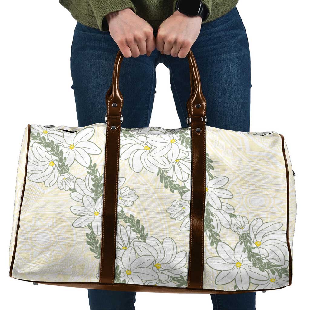 Ia Orana Tahiti Tiare Travel Bag Lemon Yellow Lei LT7 Lemon - Polynesian Pride
