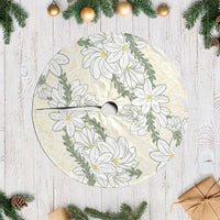 Ia Orana Tahiti Tiare Tree Skirt Lemon Yellow Lei - Polynesian Pride