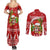 Hawaii Tiki Christmas Couples Matching Summer Maxi Dress and Long Sleeve Button Shirt Mele Kalikimaka LT7 - Polynesian Pride