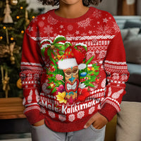 Hawaii Tiki Christmas Kid Ugly Christmas Sweater Mele Kalikimaka LT7 - Polynesian Pride