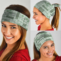 Hawaiian Quilt Tapa On Pastel Mint Palaka Motifs Neck Gaiter
