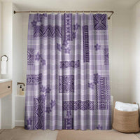 Hawaiian Quilt Tapa On Lilac Palaka Motifs Bathroom Set
