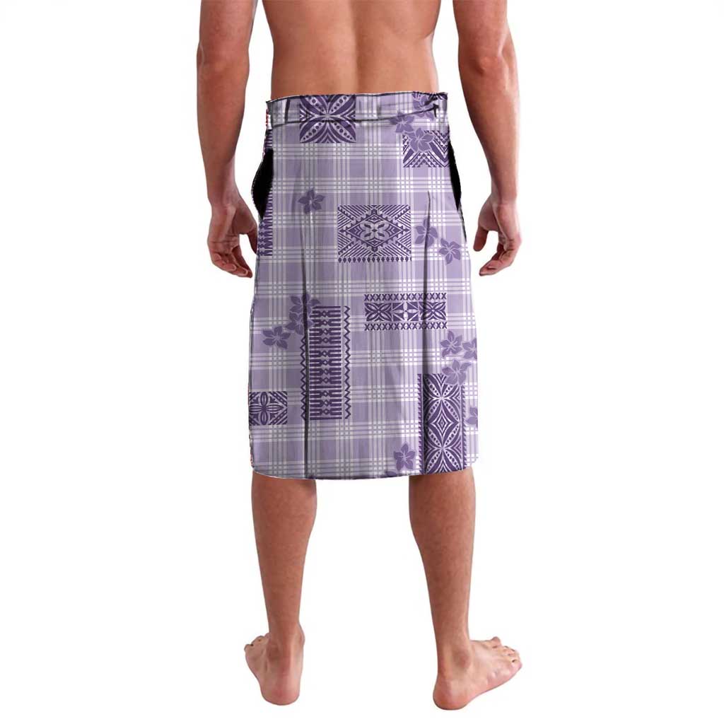 Hawaiian Quilt Tapa On Lilac Palaka Motifs Lavalava LT7 - Polynesian Pride