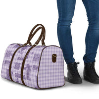 Hawaiian Quilt Tapa On Lilac Palaka Motifs Travel Bag