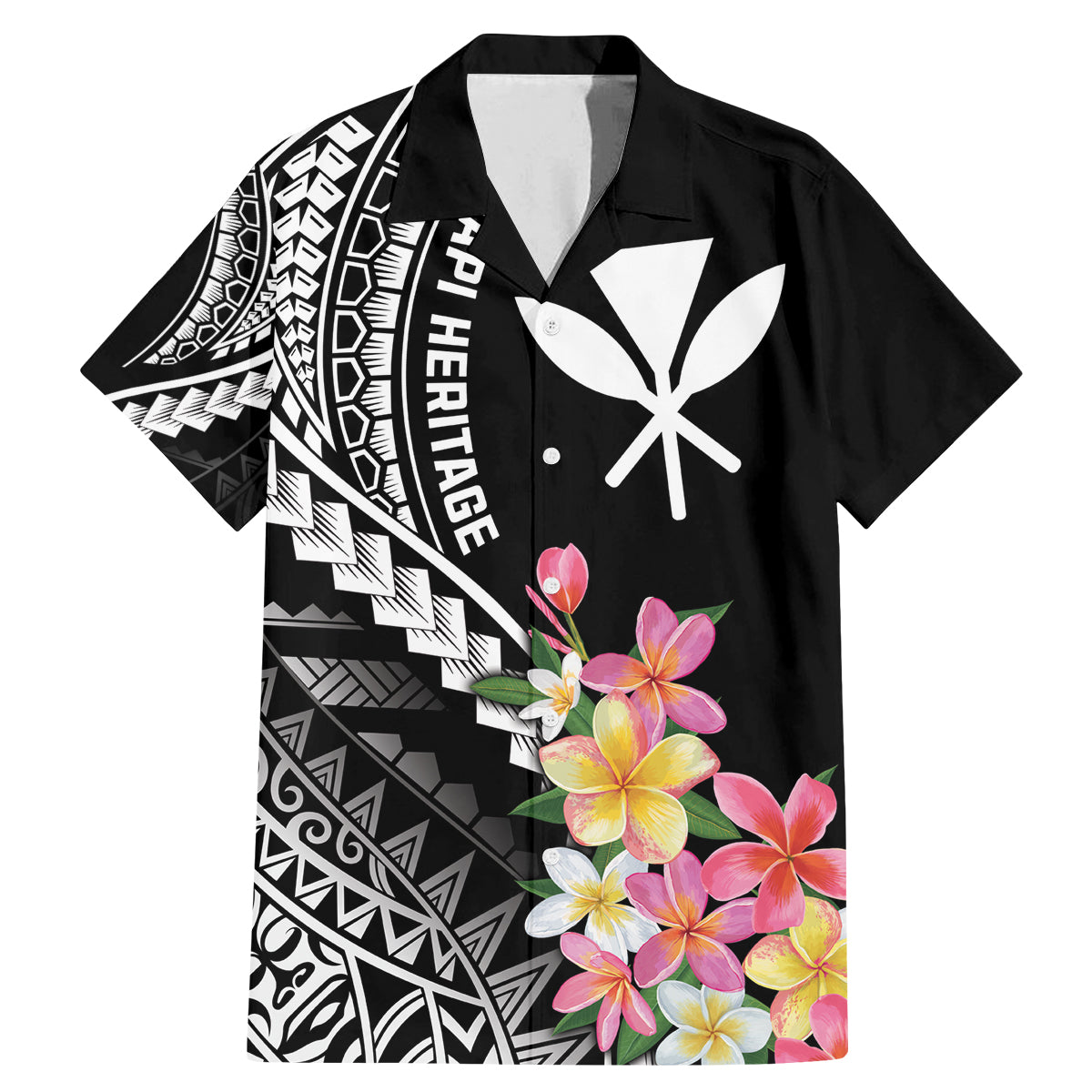 AAPI Heritage Month Family Matching Mermaid Dress and Hawaiian Shirt Kanaka Hawaii Plumeria