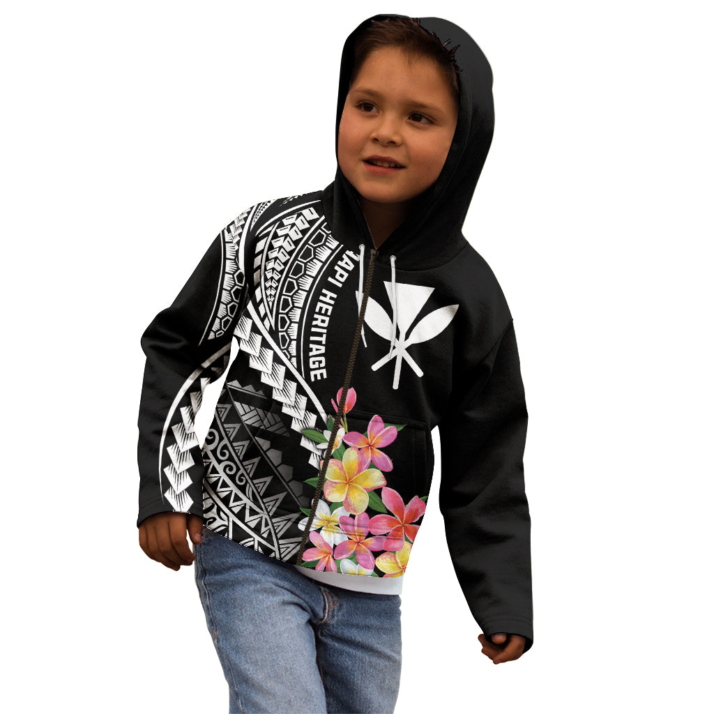 AAPI Heritage Month Kid Hoodie Kanaka Hawaii Plumeria