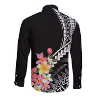 AAPI Heritage Month Long Sleeve Button Shirt Kanaka Hawaii Plumeria
