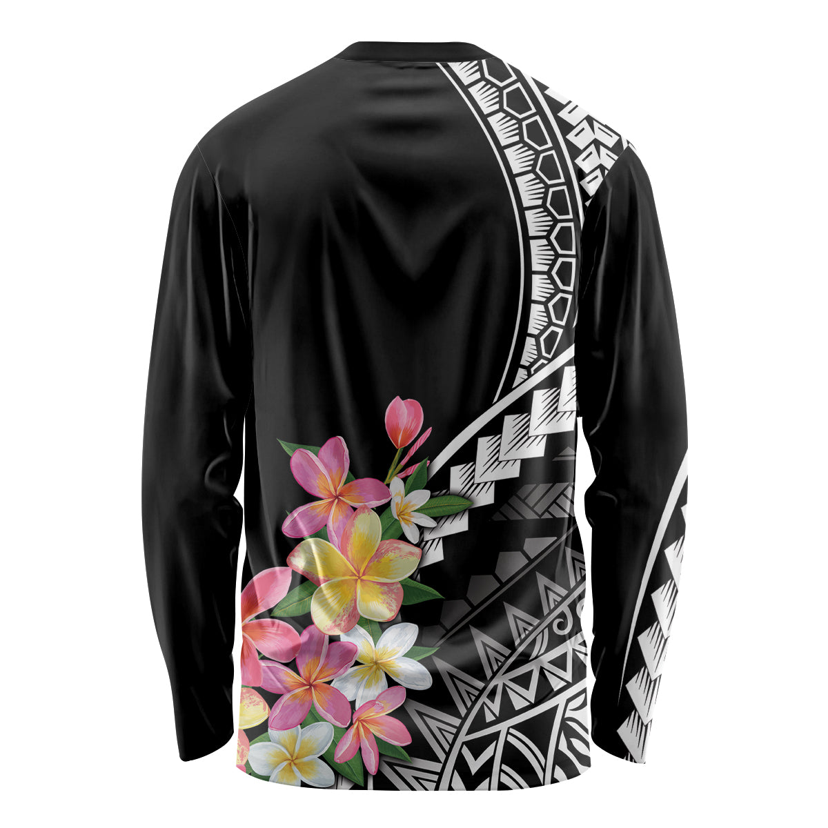 AAPI Heritage Month Long Sleeve Shirt Kanaka Hawaii Plumeria LT7 - Polynesian Pride