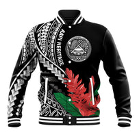 AAPI Heritage Month Baseball Jacket Samoa Teuila LT7 Unisex Black - Polynesian Pride
