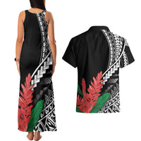 AAPI Heritage Month Couples Matching Tank Maxi Dress and Hawaiian Shirt Samoa Teuila