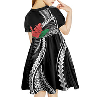 AAPI Heritage Month Kid Short Sleeve Dress Samoa Teuila LT7 - Polynesian Pride