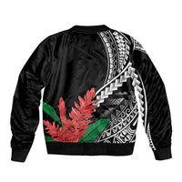 AAPI Heritage Month Sleeve Zip Bomber Jacket Samoa Teuila LT7 - Polynesian Pride