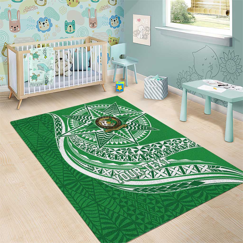 Tonga Liahona High School Personalized Area Rug Ngatu Tokelaufeletoa Motifs