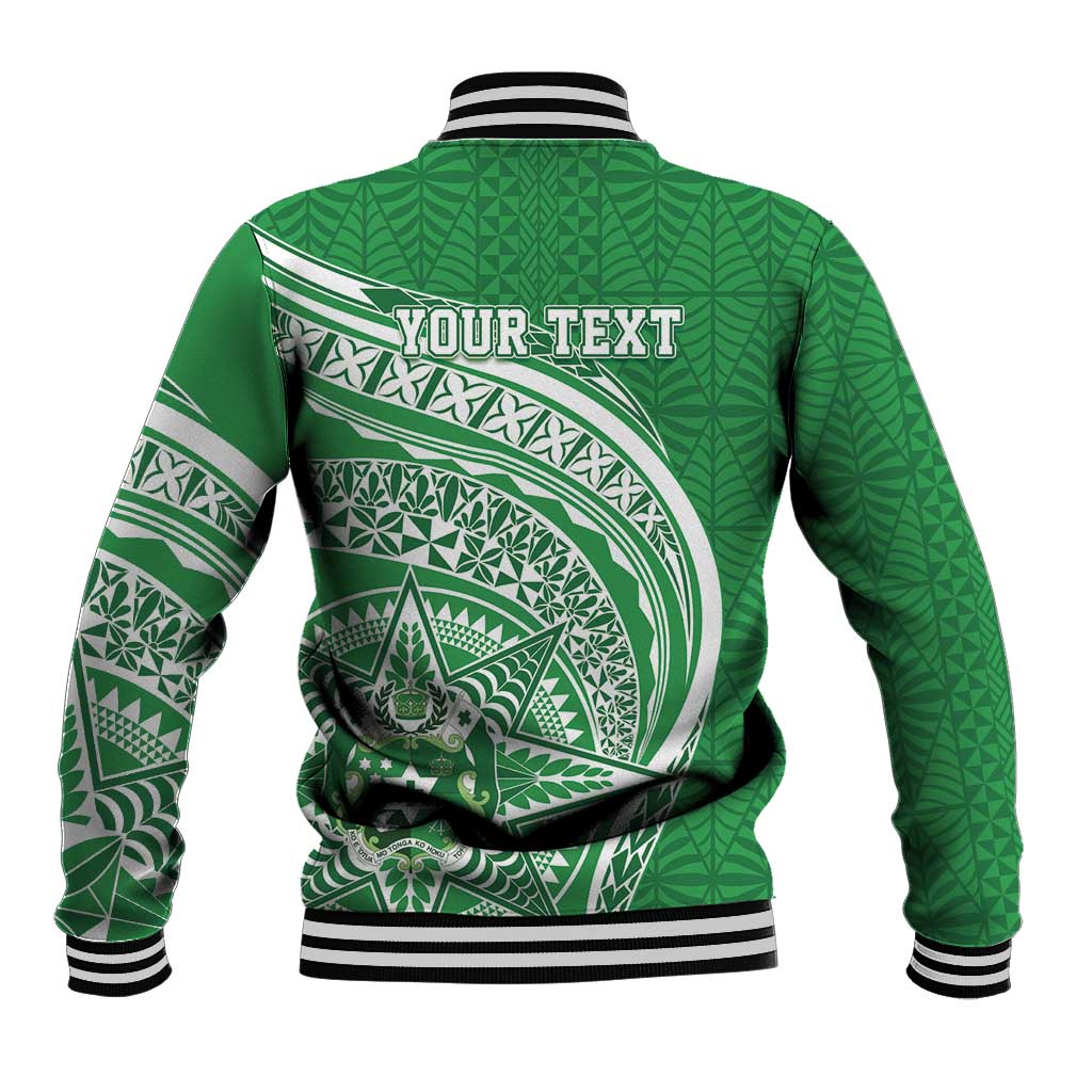 Tonga Liahona High School Personalized Baseball Jacket Ngatu Tokelaufeletoa Motifs