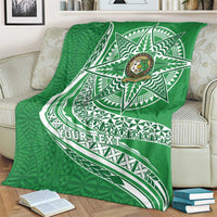 Tonga Liahona High School Personalized Blanket Ngatu Tokelaufeletoa Motifs