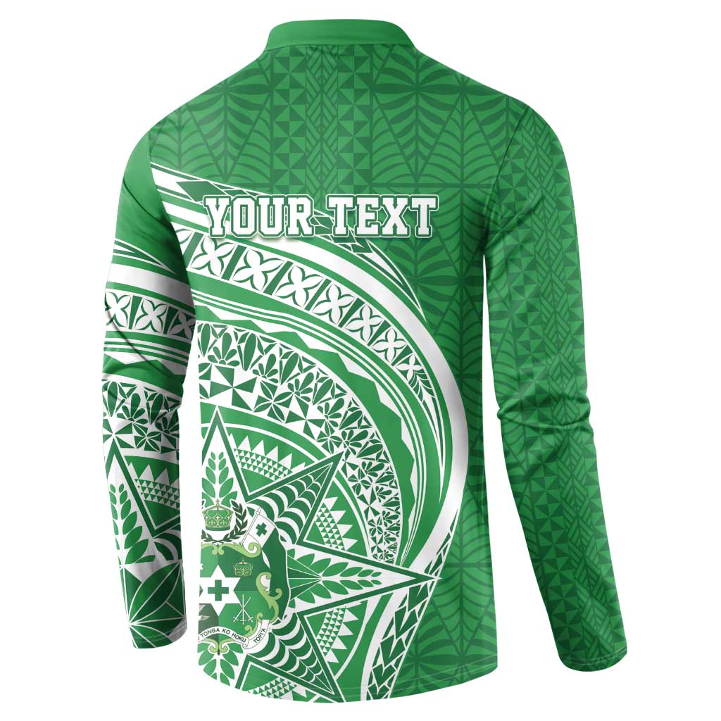 Tonga Liahona High School Personalized Button Sweatshirt Ngatu Tokelaufeletoa Motifs