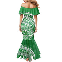 Tonga Liahona High School Personalized Family Matching Mermaid Dress and Hawaiian Shirt Ngatu Tokelaufeletoa Motifs