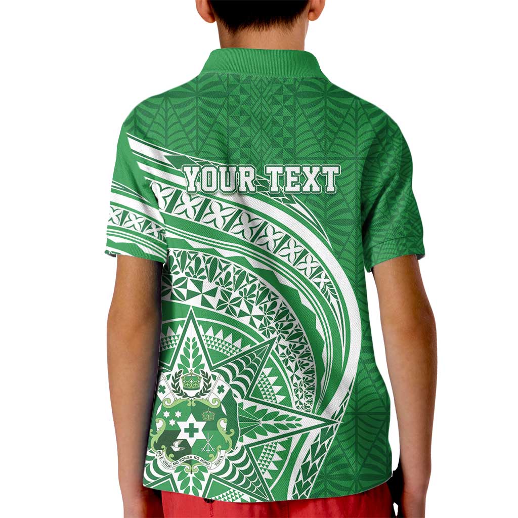 Tonga Liahona High School Personalized Kid Polo Shirt Ngatu Tokelaufeletoa Motifs
