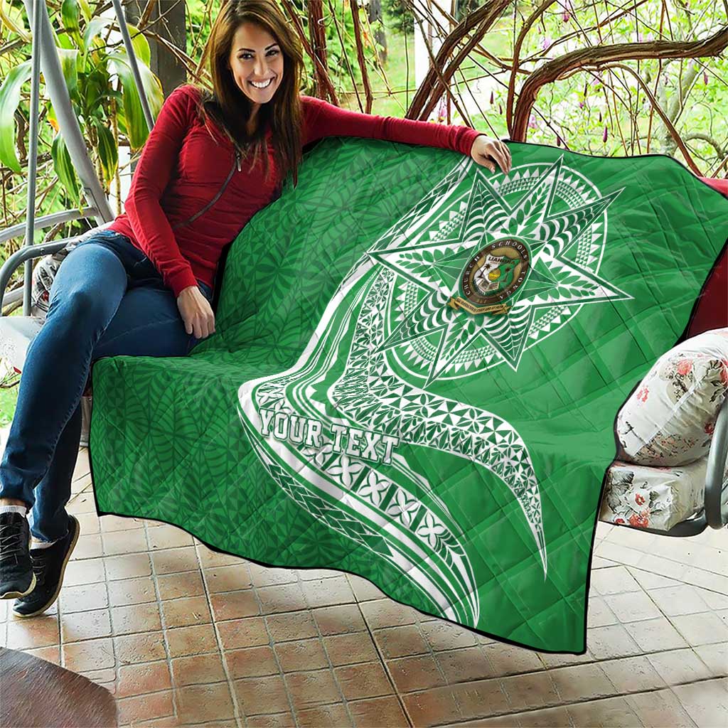 Tonga Liahona High School Personalized Quilt Ngatu Tokelaufeletoa Motifs
