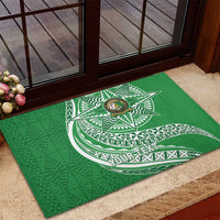 Tonga Liahona High School Personalized Rubber Doormat Ngatu Tokelaufeletoa Motifs