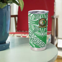 Tonga Liahona High School Personalized Tumbler Cup Ngatu Tokelaufeletoa Motifs LT7 - Polynesian Pride