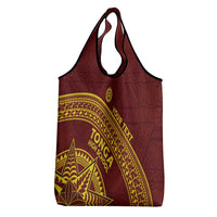 Tonga High School Grocery Bag THS Anniversary Ngatu Motif