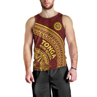 Tonga High School Men Tank Top THS Anniversary Ngatu Motif