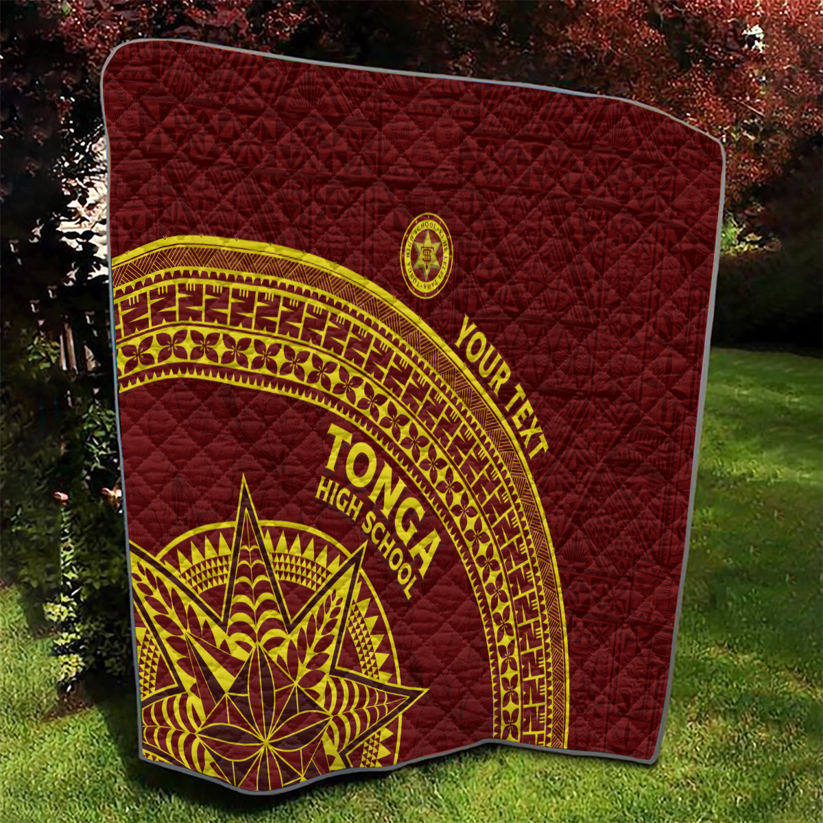 Tonga High School Quilt THS Anniversary Ngatu Motif