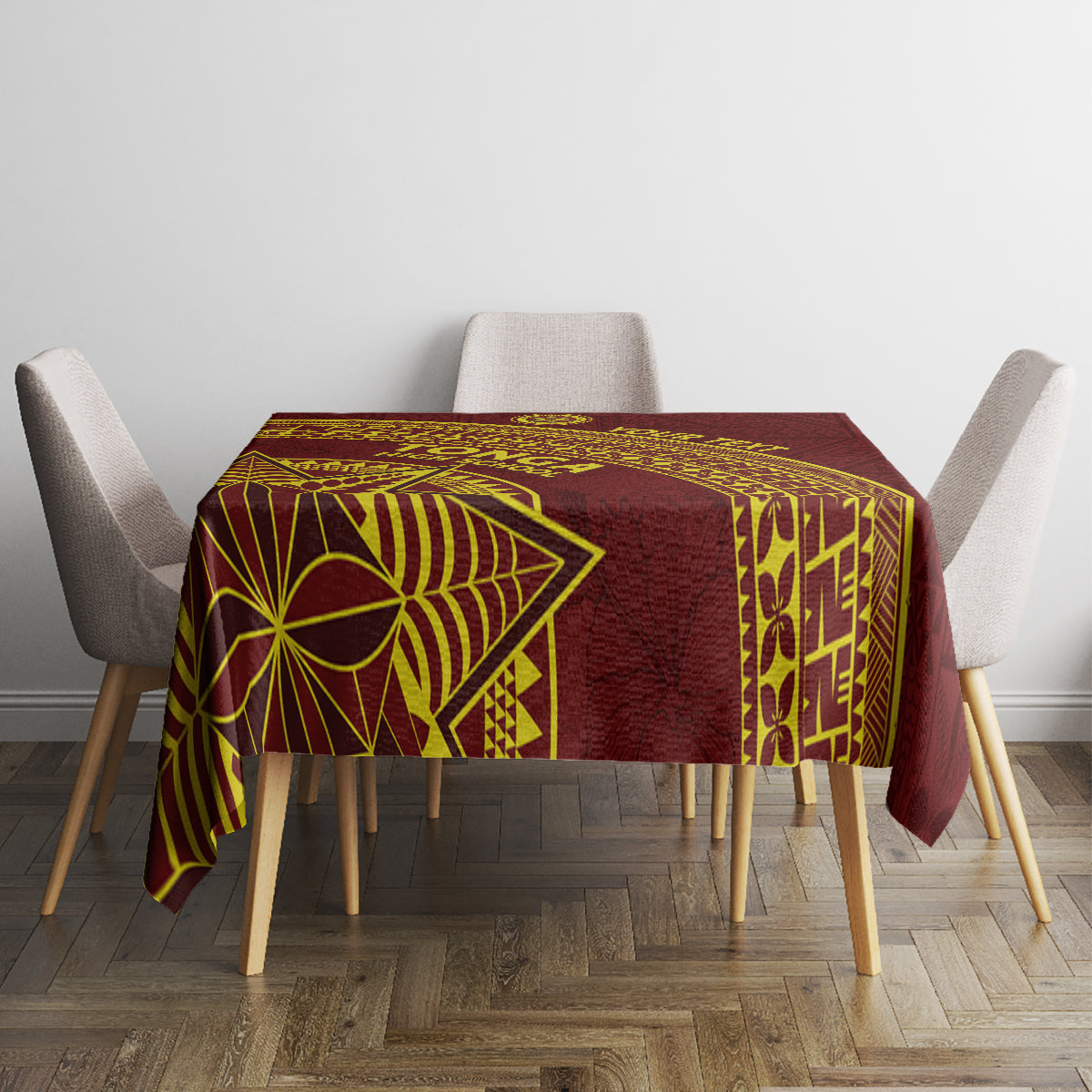 Tonga High School Tablecloth THS Anniversary Ngatu Motif