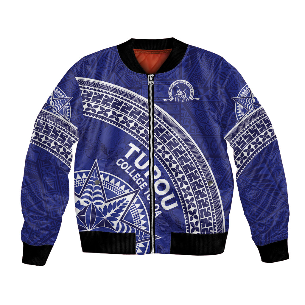 Tupou College Toloa Bomber Jacket Ngatu Tapa Mix Style