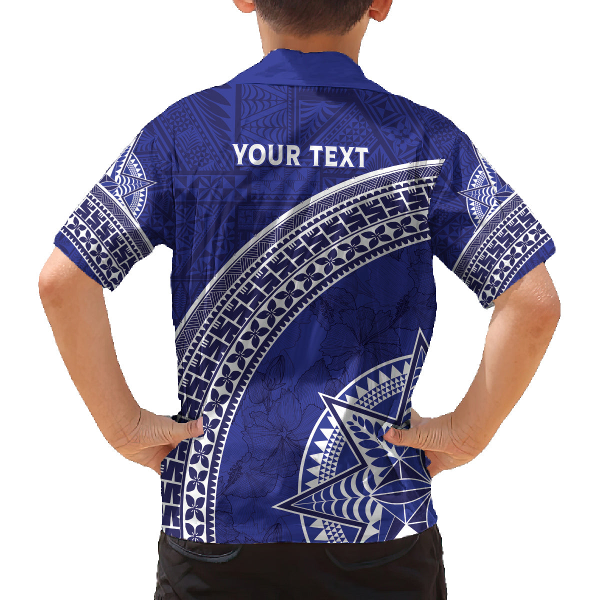Tupou College Toloa Family Matching Tank Maxi Dress and Hawaiian Shirt Ngatu Tapa Mix Style