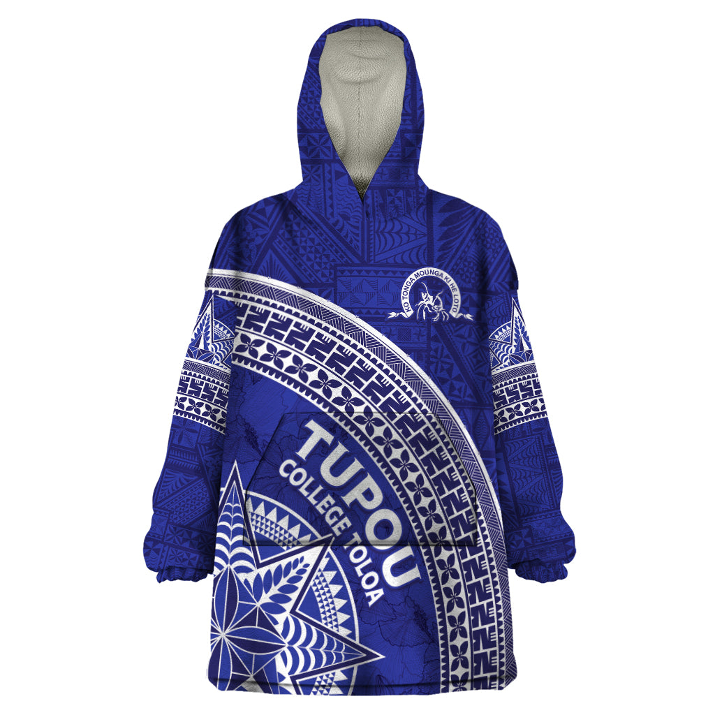 Tupou College Toloa Wearable Blanket Hoodie Ngatu Tapa Mix Style