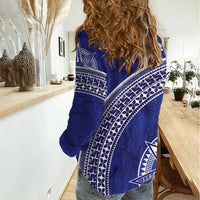 Tupou College Toloa Women Casual Shirt Ngatu Tapa Mix Style