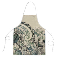 Aloha Hawaii Tapa Apron Summer Green Hawaiian Ipu LT7 Emerald - Polynesian Pride