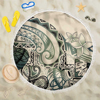 Aloha Hawaii Tapa Beach Blanket Summer Green Hawaiian Ipu - Polynesian Pride