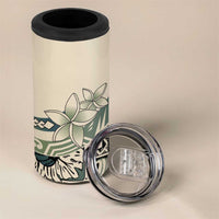 Aloha Hawaii Tapa 4 in 1 Can Cooler Tumbler Summer Green Hawaiian Ipu - Polynesian Pride