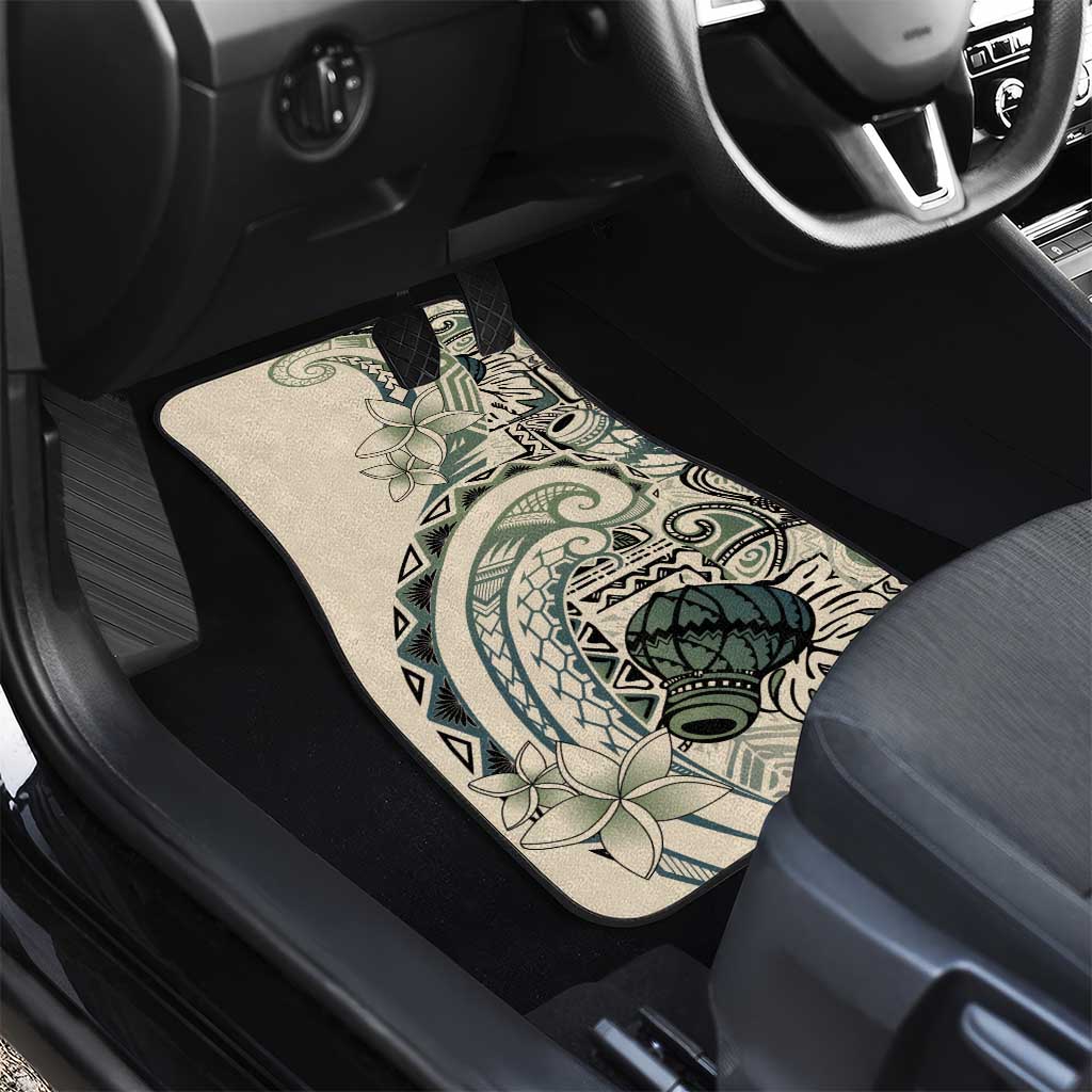 Aloha Hawaii Tapa Car Mats Summer Green Hawaiian Ipu - Polynesian Pride