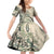 Aloha Hawaii Tapa Family Matching Off Shoulder Short Dress and Hawaiian Shirt Summer Green Hawaiian Ipu - Polynesian Pride